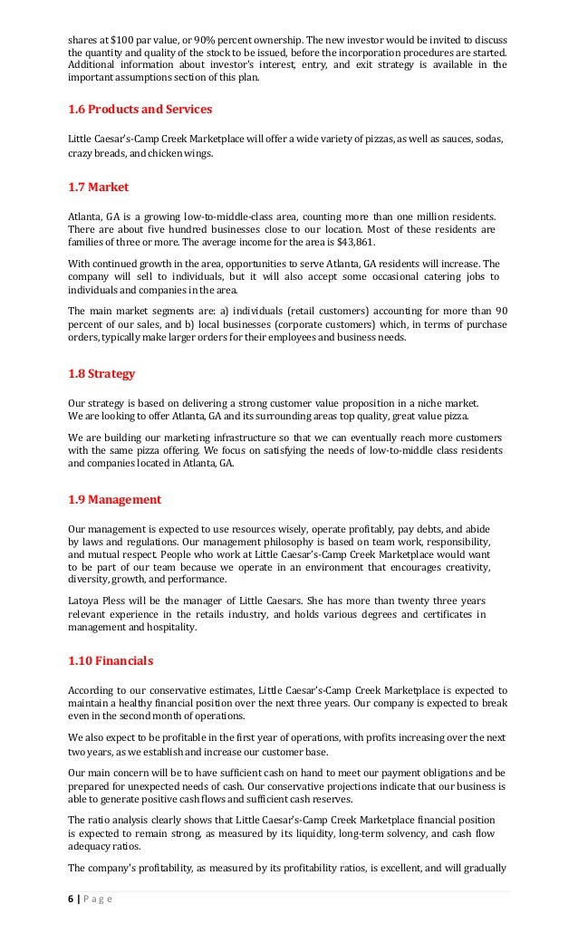 little caesars general manager job description