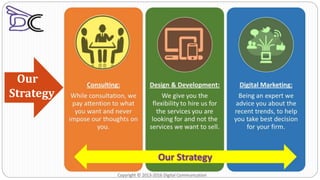 Our
Strategy
Copyright © 2013-2016 Digital Communication
 