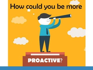 Be Proactive. | PPT