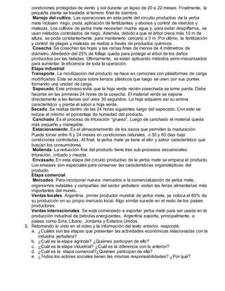 condiciones protegidas de viento y sol durante un lapso de 20 a 22 meses. Finalmente, la
pequeña planta se traslada al ter...