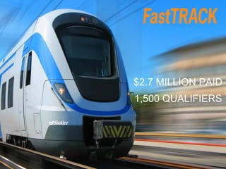 $2.7 MILLION PAID
1,500 QUALIFIERS
 