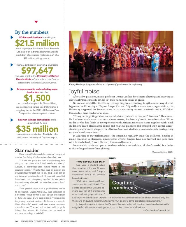 university of dayton magazine winter 2014 flyer express udayton