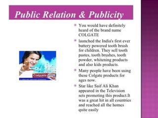 colgate ppt | PPTX