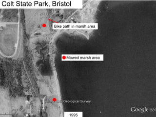 Bike path in marsh area
Colt State Park, Bristol
Mowed marsh area
1995
 