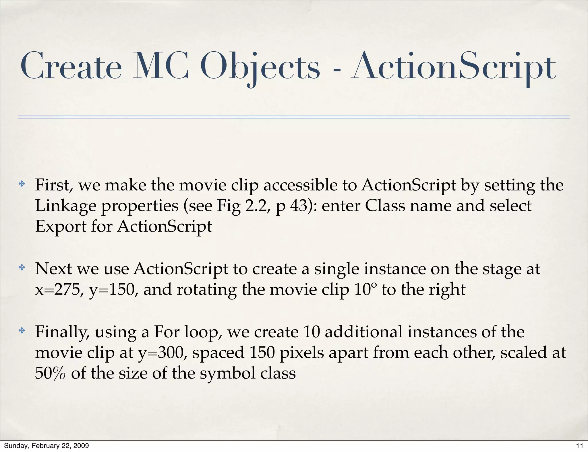 Advanced Action Script