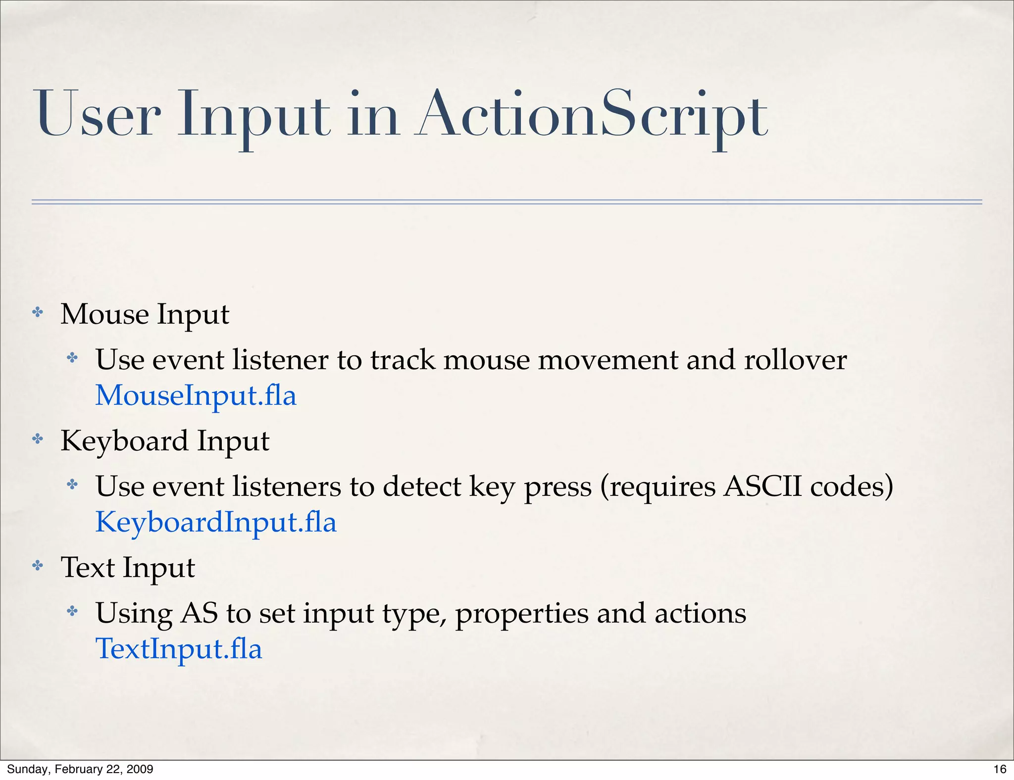 Advanced Action Script
