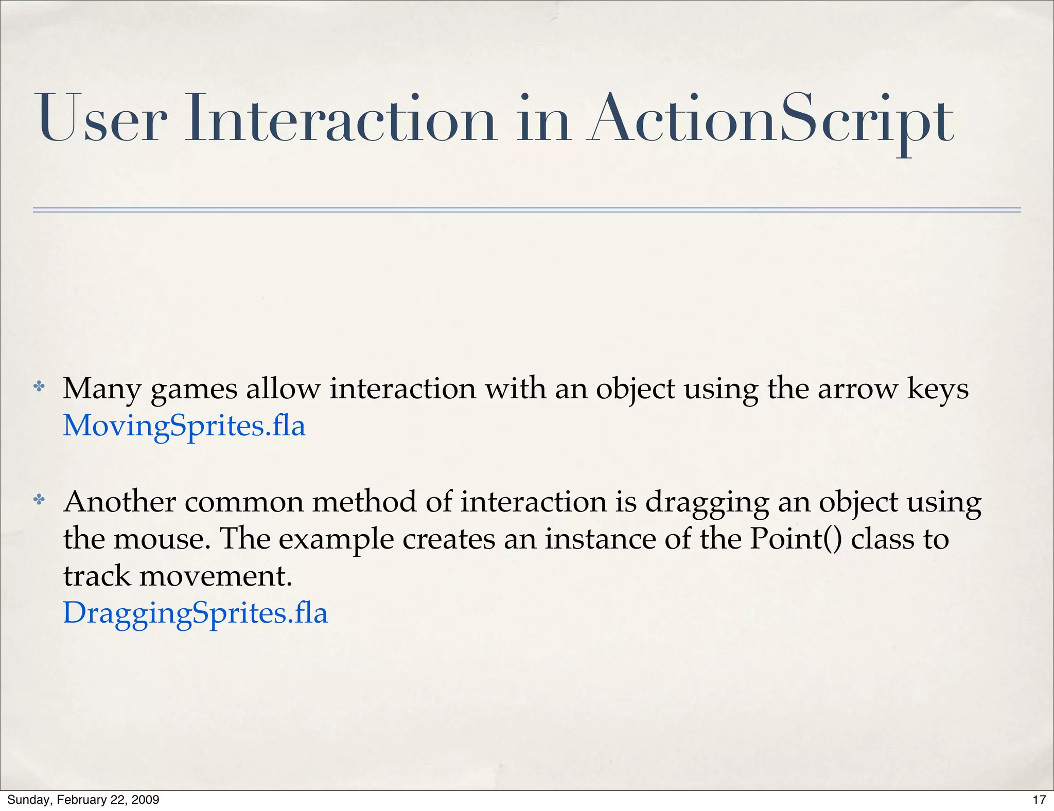 Advanced Action Script
