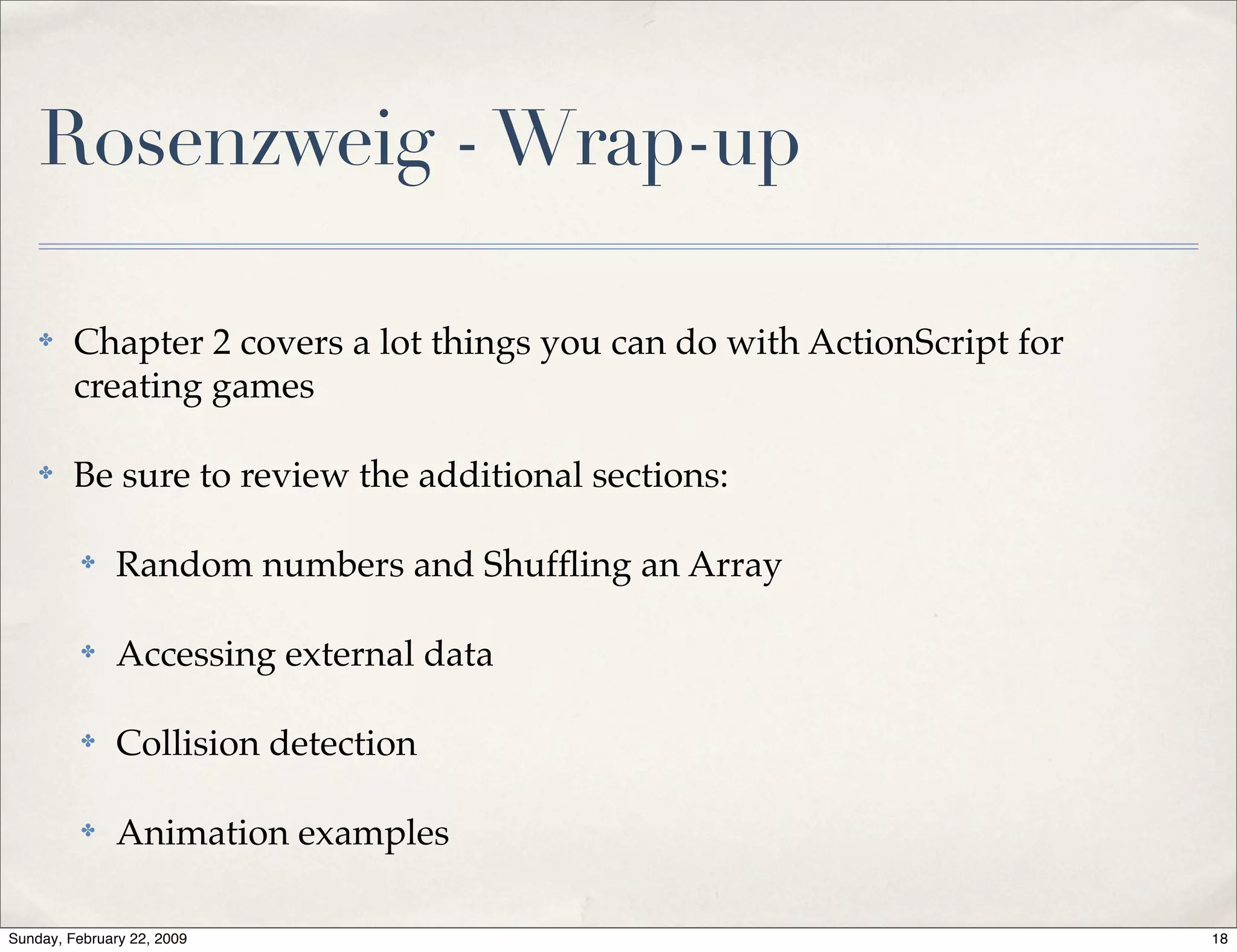 Advanced Action Script