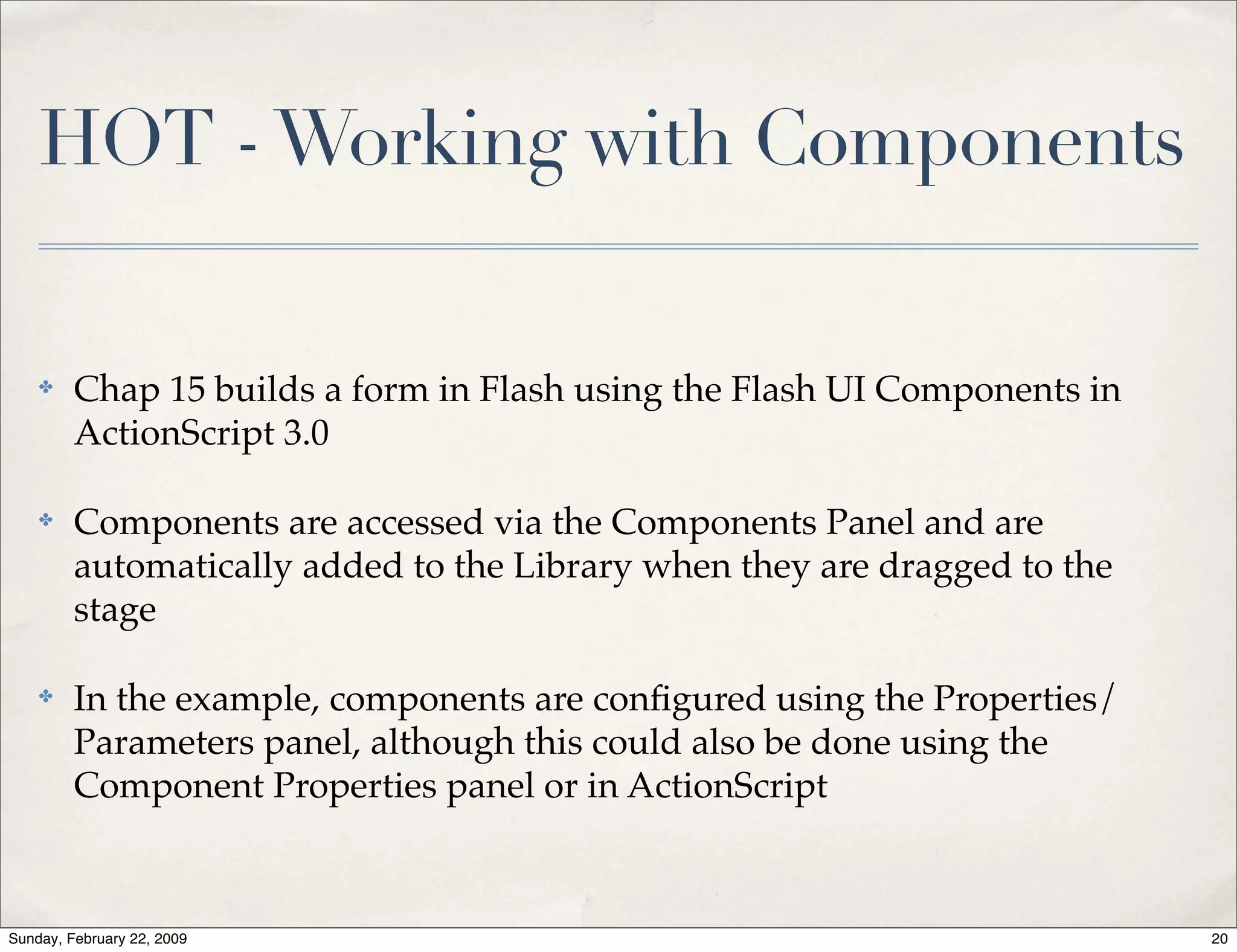 Advanced Action Script