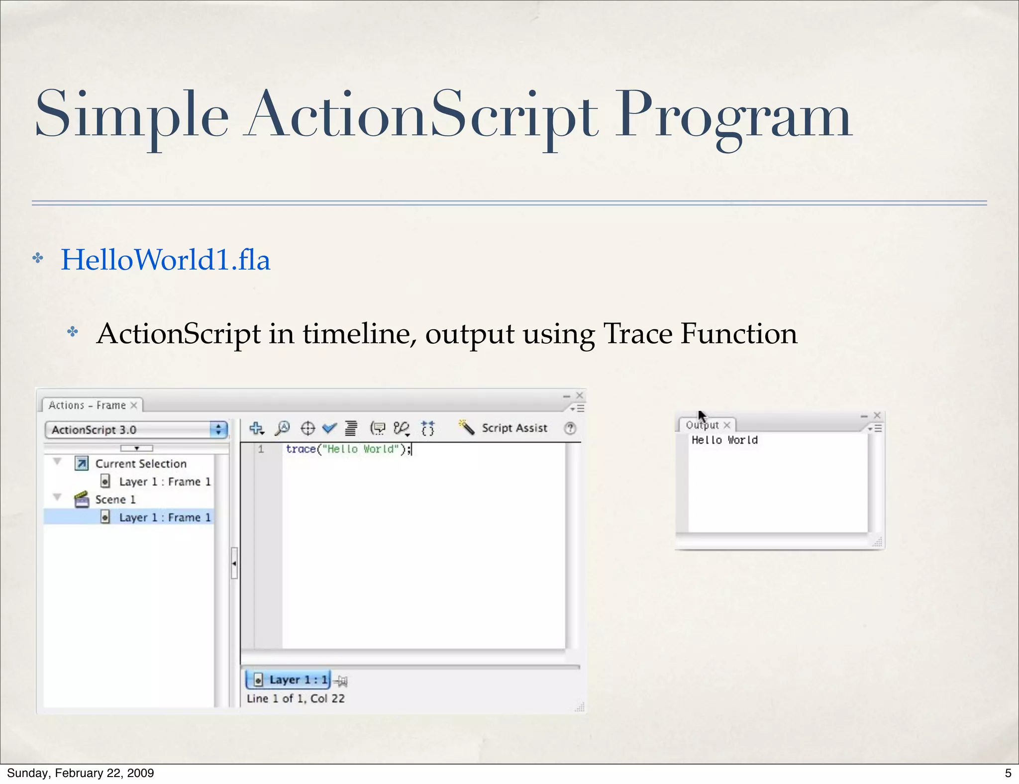 Advanced Action Script