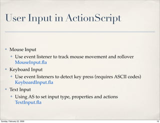 Advanced Action Script