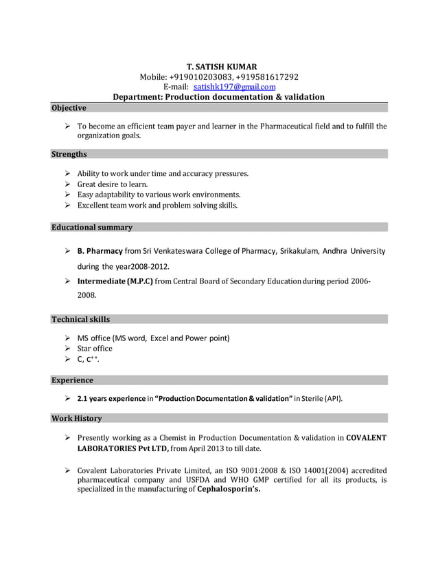 satish new resume PDF - Satish New Resume 1 638 