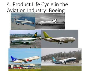 4. Product Life Cycle in the
Aviation Industry: Boeing
 
