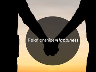 Relationships=Happiness
 