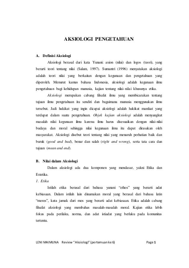 6 Aksiologi Pengetahuan