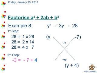 Note Math Form 3 Algebraic Note Math Form 3 Algebraic