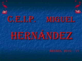 C.E.I.P .  MIGUEL HERNÁNDEZ BRENES,  2010  -  11 