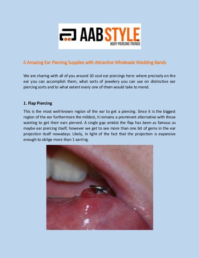 6 amazing ear piercing supplies with attractive wholesale wedding bands