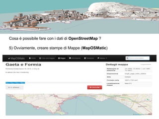 Cosa contiene OpenStreetMap nel Lazio ?
 