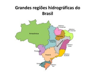Grandes regiões hidrográficas do
Brasil
 
