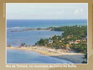 Ilha de Tinharé, no município de Cairu, na Bahia.
Delfim
Martins/Pulsar
Parte
integrante
da
obra
Geografia
Homem
&
Espaço,
Editora
Saraiva
 