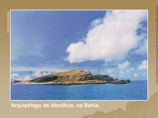 Arquipélago de Abrolhos, na Bahia.
Victor
de
Andrade
Parte
integrante
da
obra
Geografia
Homem
&
Espaço,
Editora
Saraiva
 