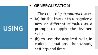 Setting Generalization Lesson 6 | PPTX