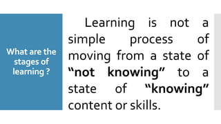 Knowing Wht The Learning Is Lesson 6 | PPTX