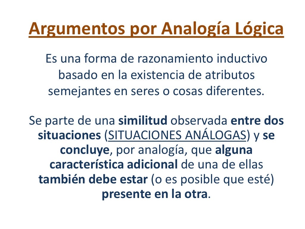 6 Argumentos Inductivos Por Analog a Logica