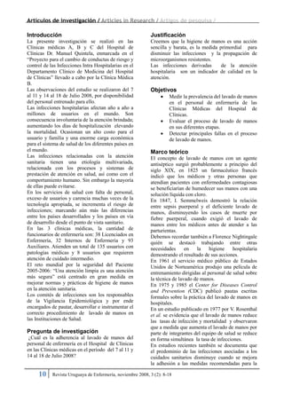 Artículos de investigación / Articles in Research / Artigos de pesquisa /
10 Revista Uruguaya de Enfermería, noviembre 200...