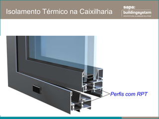Isolamento Térmico na Caixilharia




                                Perfis com RPT
 