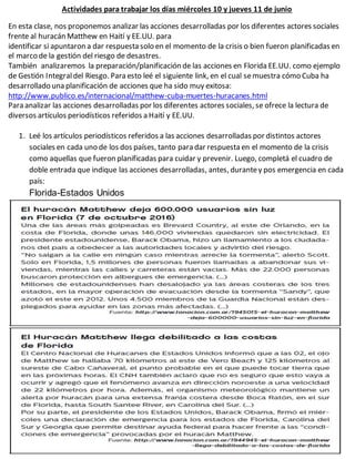 Actividades para trabajar los días miércoles 10 y jueves 11 de junio
En esta clase, nos proponemos analizar las acciones d...