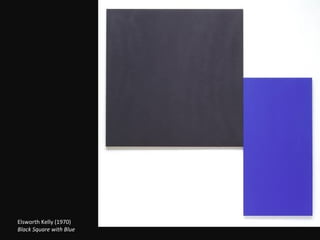 Elsworth Kelly (1970) Black Square with Blue 