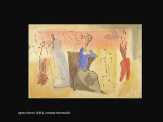 Agnes Martin (1952) Untitled Watercolor  