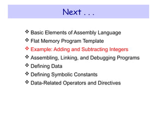 6 assembly language computer organization | PPTX