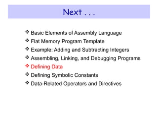 6 assembly language computer organization | PPTX