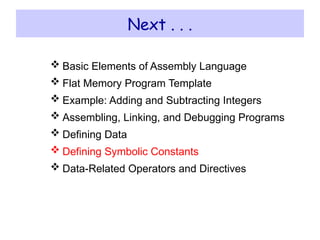6 assembly language computer organization | PPTX