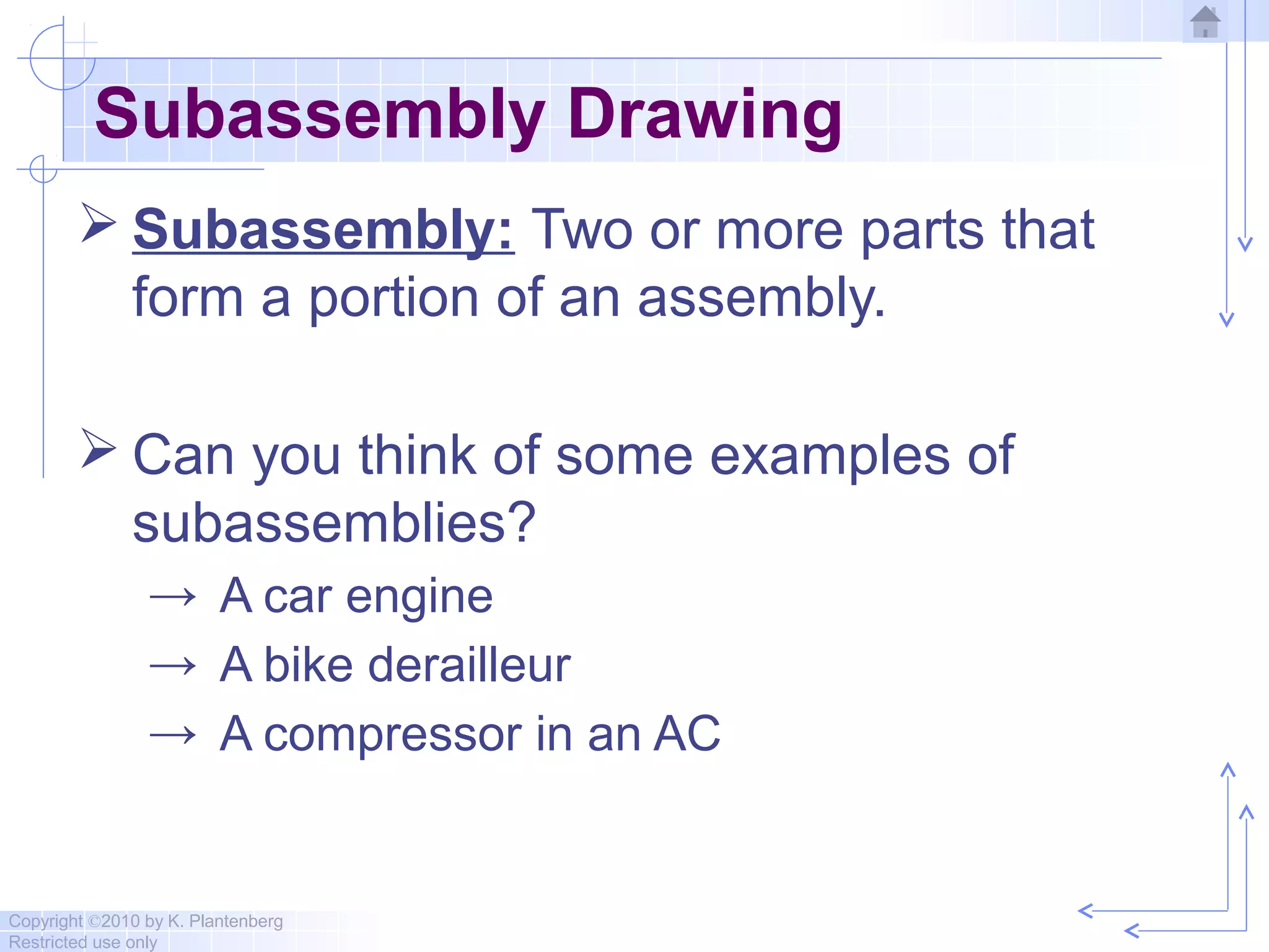 6 assembly drawings | PPT