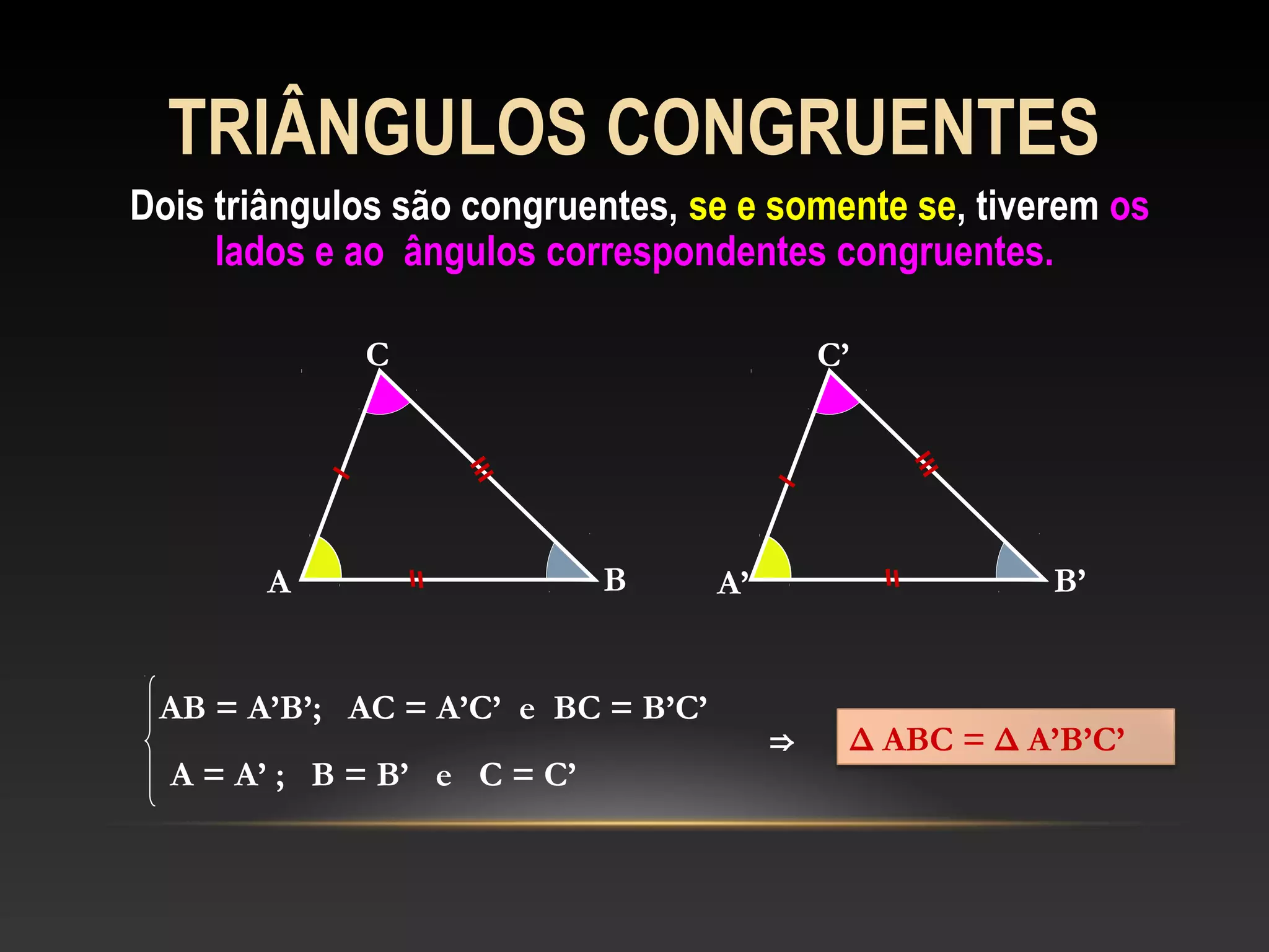 6º aula congruência de triângulos | PPT