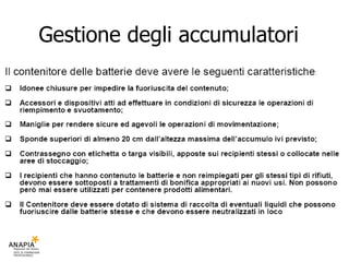 Gestione degli accumulatori 