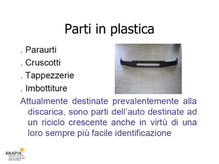 Parti in plastica 