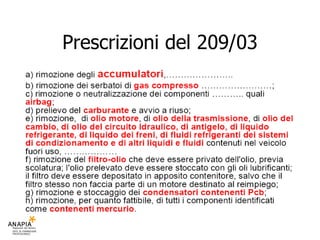 Prescrizioni del 209/03 