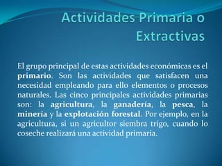 Secundarias o industriales