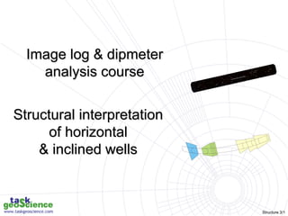 Structure 3/1
Structural interpretation
of horizontal
& inclined wells
Image log & dipmeter
analysis course
 