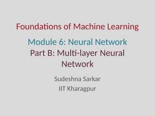 Neural Network part 2 Multilayer Neural network | PPTX