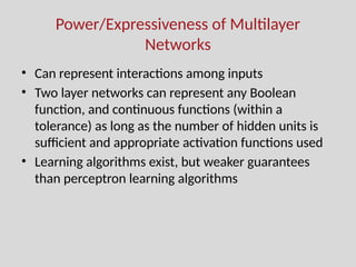 Neural Network part 2 Multilayer Neural network | PPTX