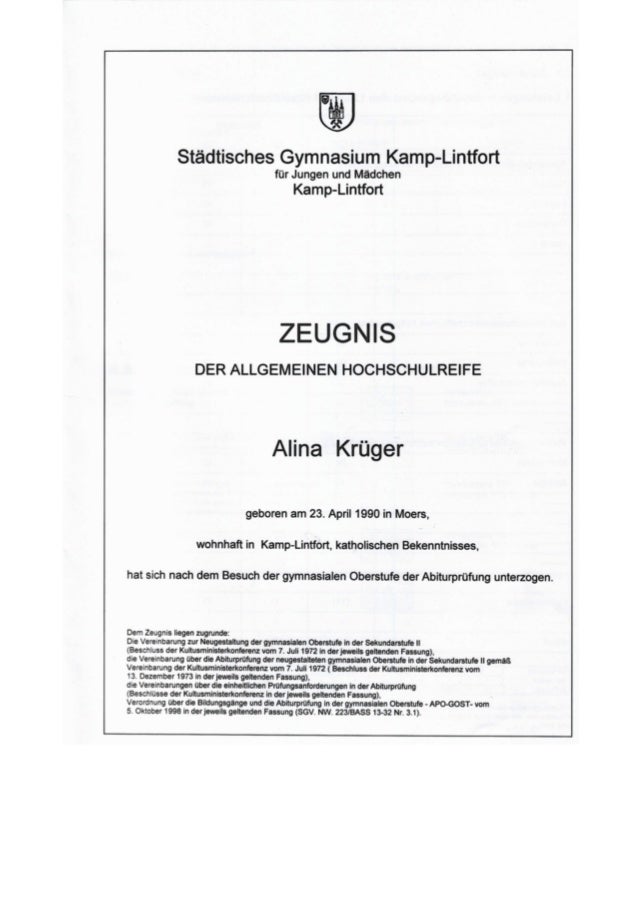 Abiturzeugnis