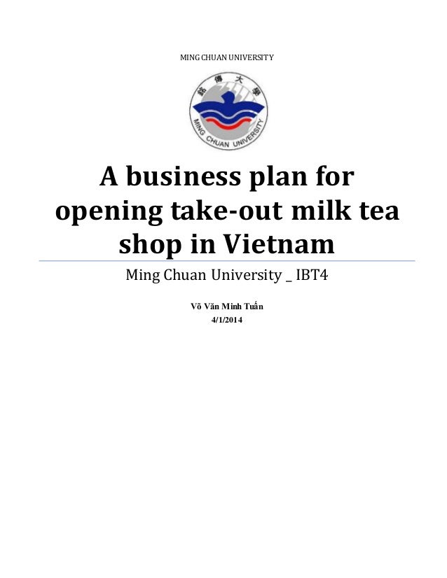 sample business plan for tea