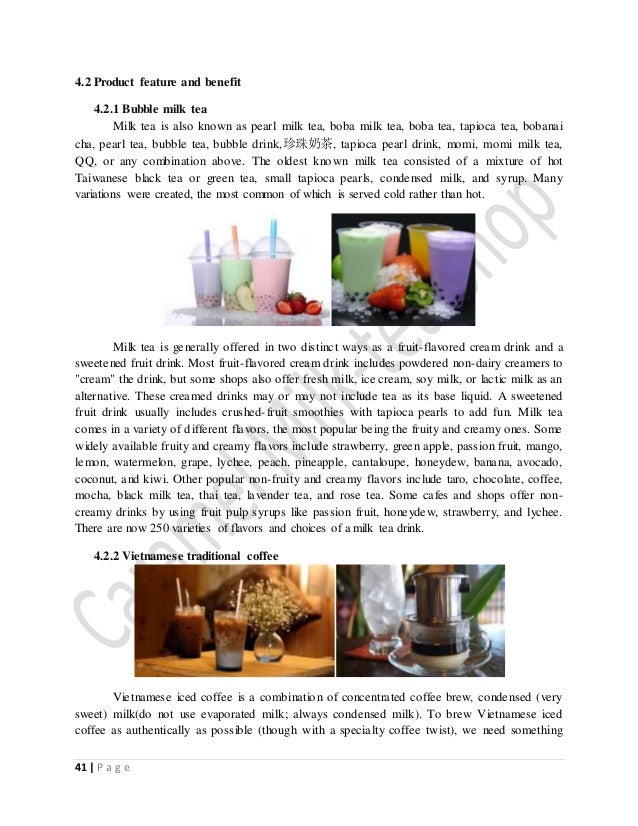 sample business plan for bubble tea shop