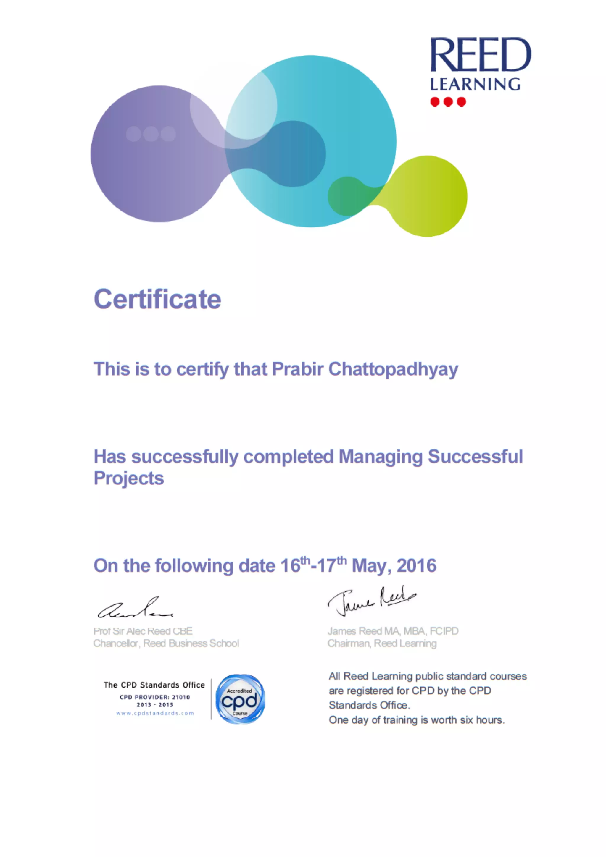 Managing Successful Projects- Prabir | PDF